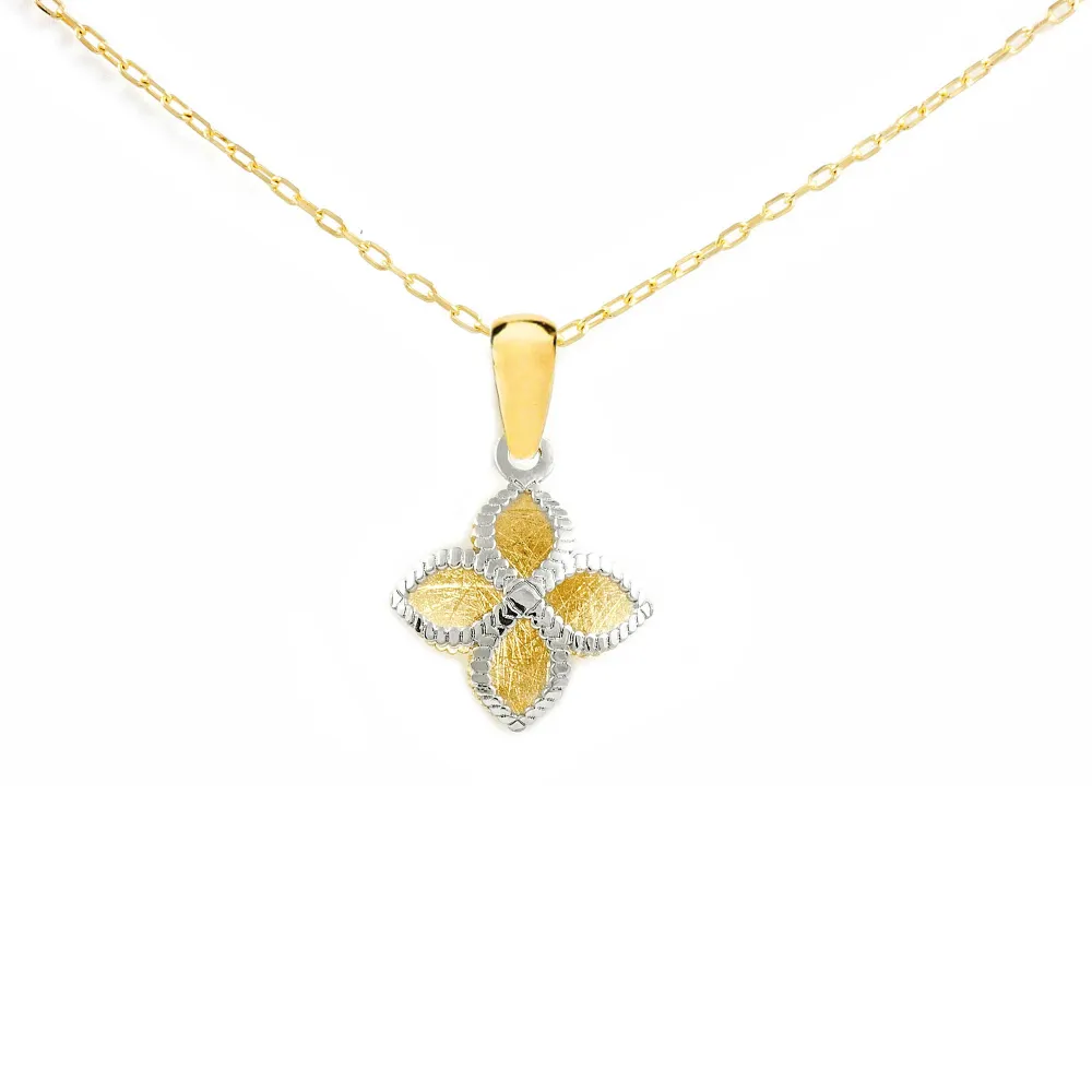 9ct two color goud Cross Pendant