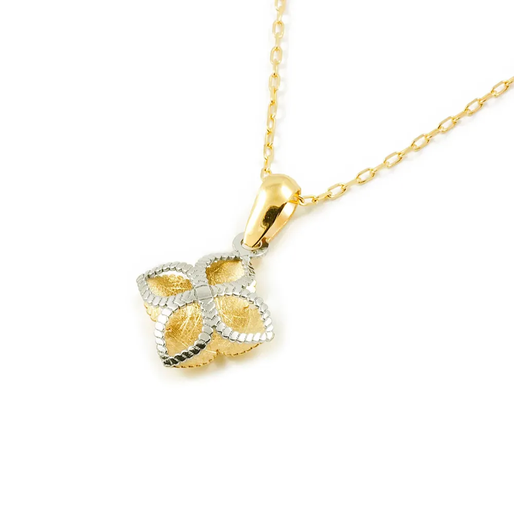 9ct two color goud Cross Pendant