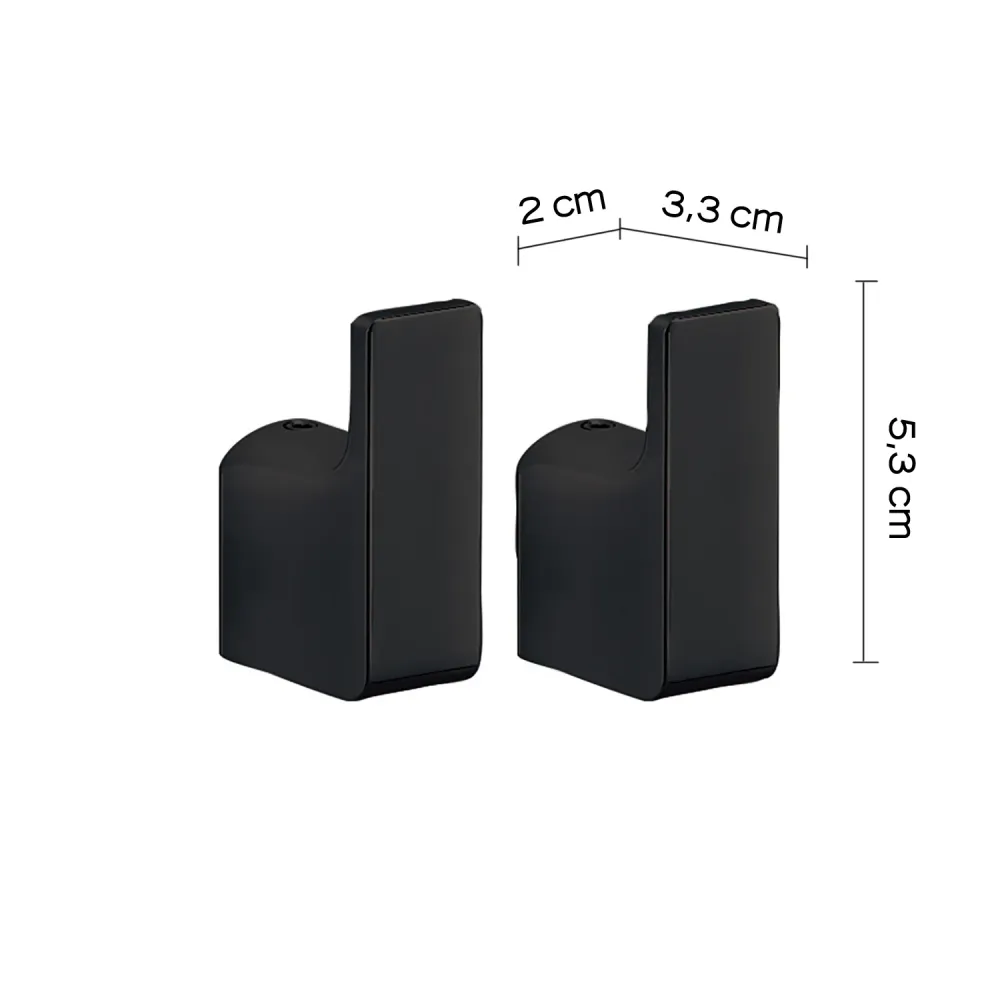 Appendini 2 pieces wall Gedy series Pirenei - Matte Ebbenhout
