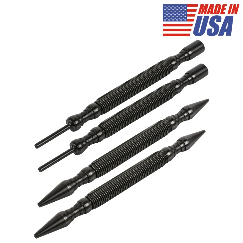 ARES 10046 - 2-Pack 2-Piece Duaal Head Nail Setter & Hinge Pin Remover Punch Set