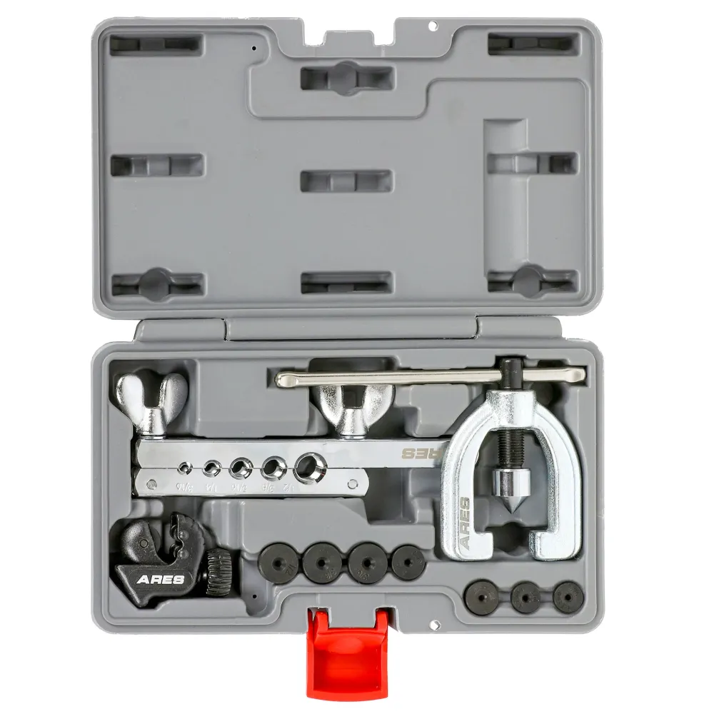 ARES 18019 - Double Flaring Tool Set Bijkomend Adapters zwarte poedercoating