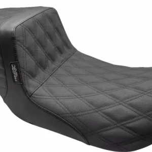 Asiento Delantero Con Cola Whip De Doble Diamante Con Cinta De Agarre Para Harley Davidson voor verlaagde auto's