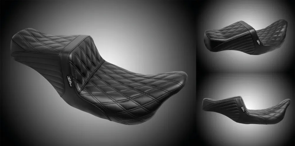 Asiento Tailwhip, Dubbel Diamond Stitch Para Harley Davidson