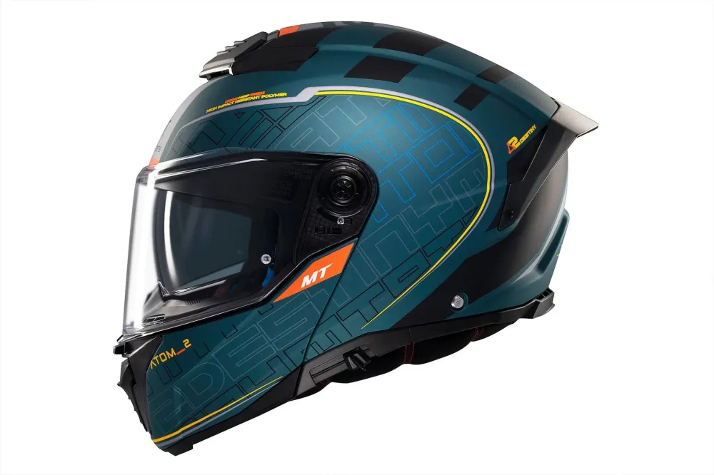 MT Atom 2 Destiny C6 turismo de moto Casco uitbreidbaar ECE 22.06