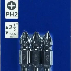 Bosch Impact Tough #2 Phillips Dubbel End Bit Set met bouten en moeren