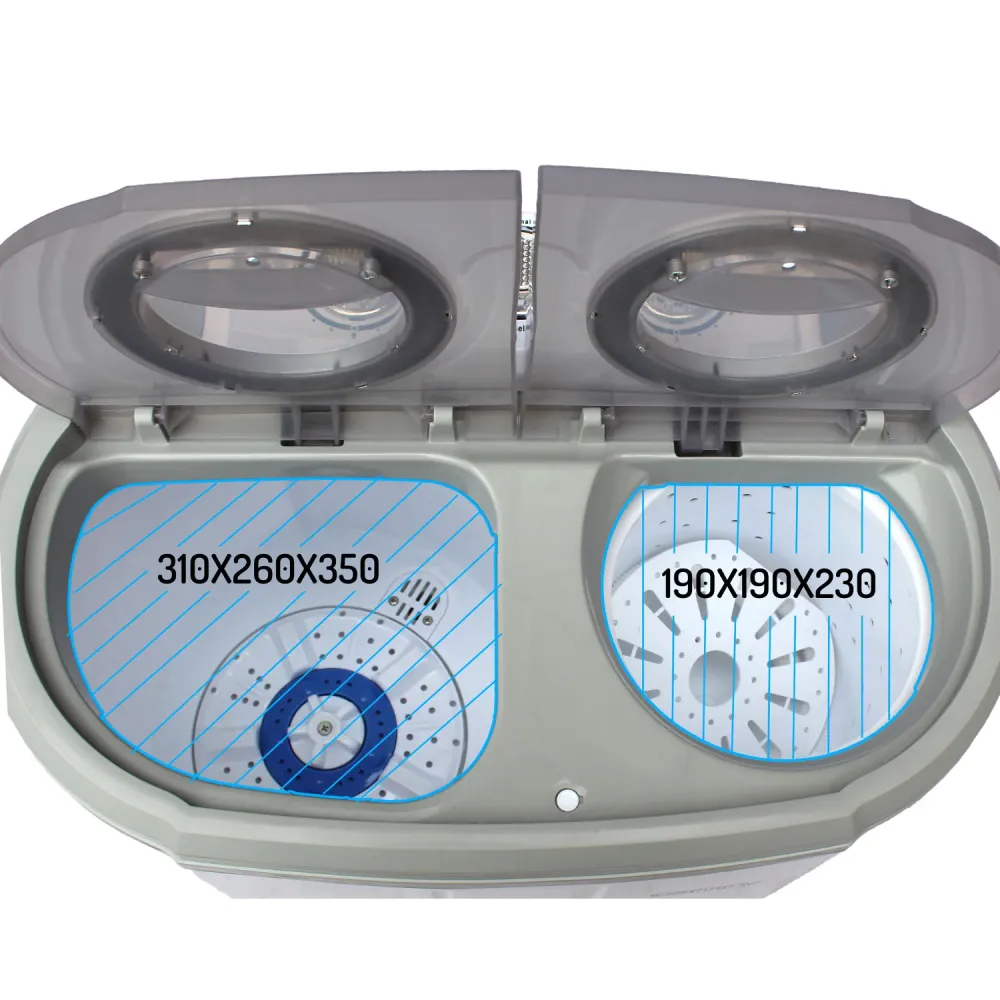 Camry CR 8052 was-spinner voor op reis - twee aparte kamers - Set voor vooras