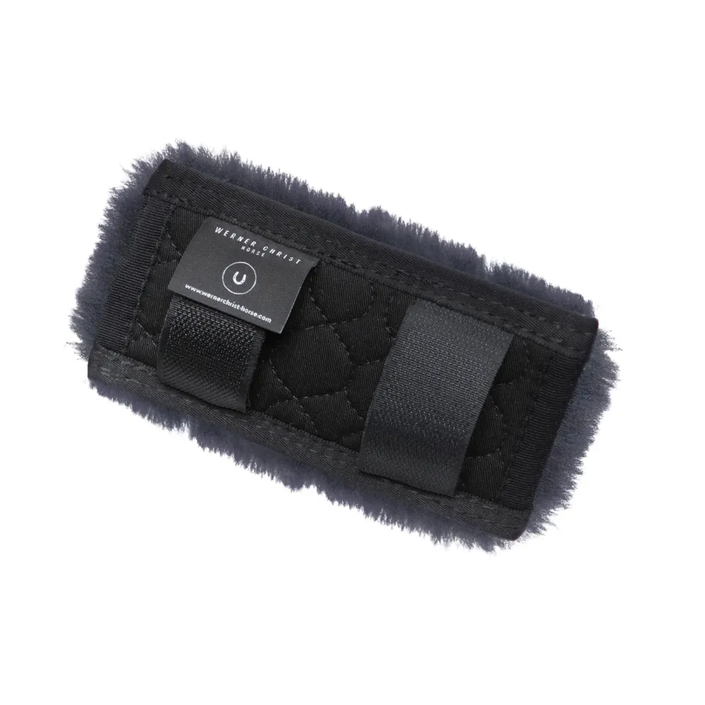 Curb Chain Cover Black/Anthracite 2" met stofkap