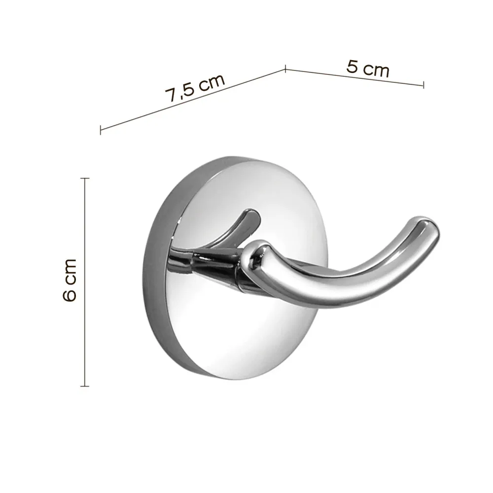 Demperbevestiging Double wall coat rack Vermont Pro Gedy - Chroom