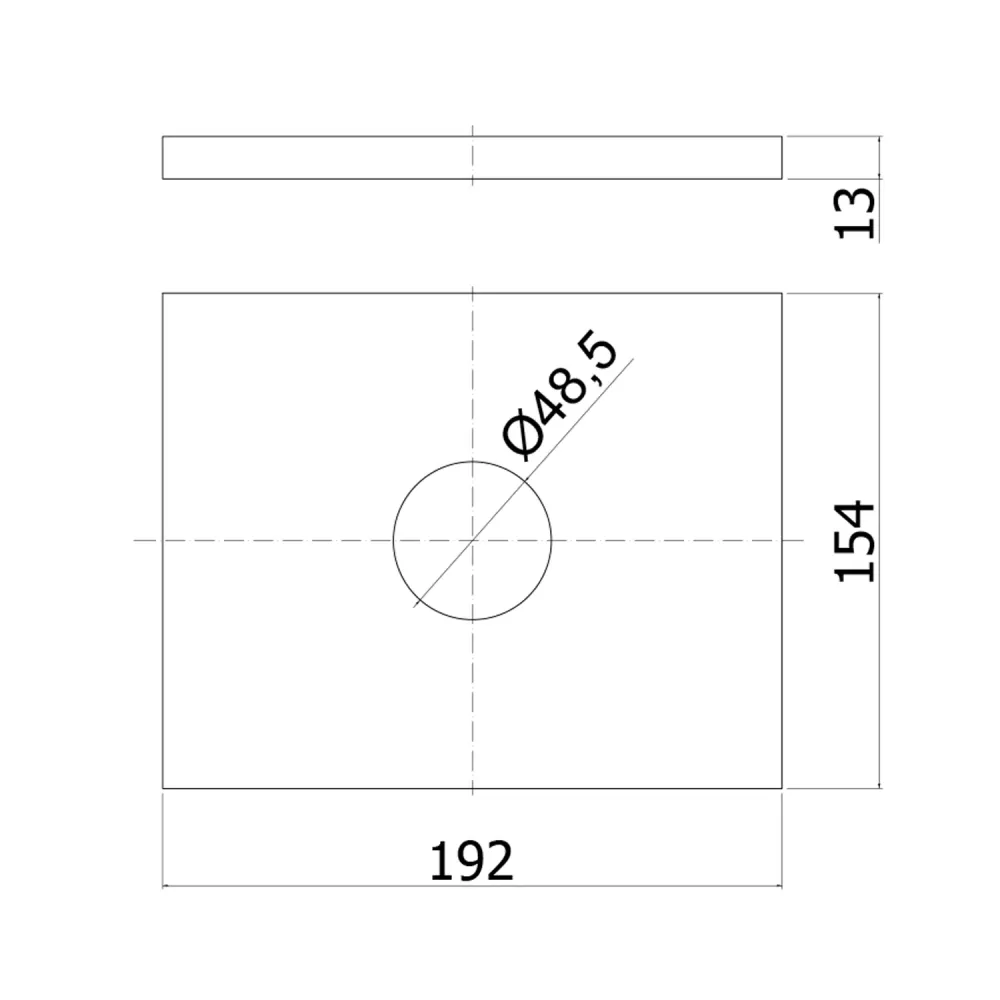 Demperbevestiging External set built- shower mixer 2 outlets Paffoni Tango push-button diverter and ABS plate