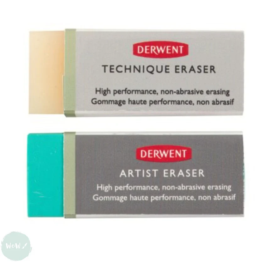 Derwent - Specialist Artist Erasers - 2 Pack met stofkap