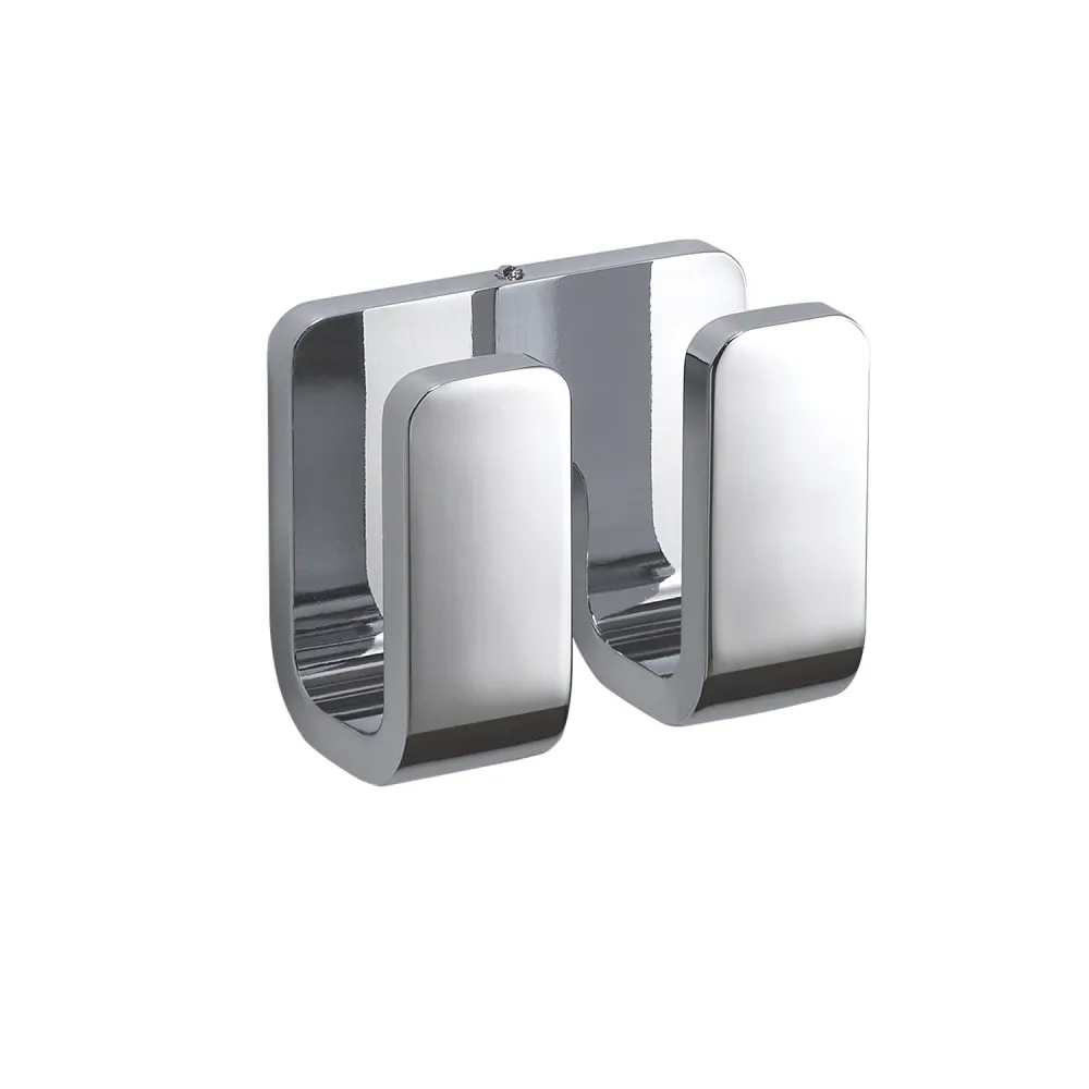 Double coat rack Geel koper, Stainless Steel and Cromall Outline Gedy - Chrome