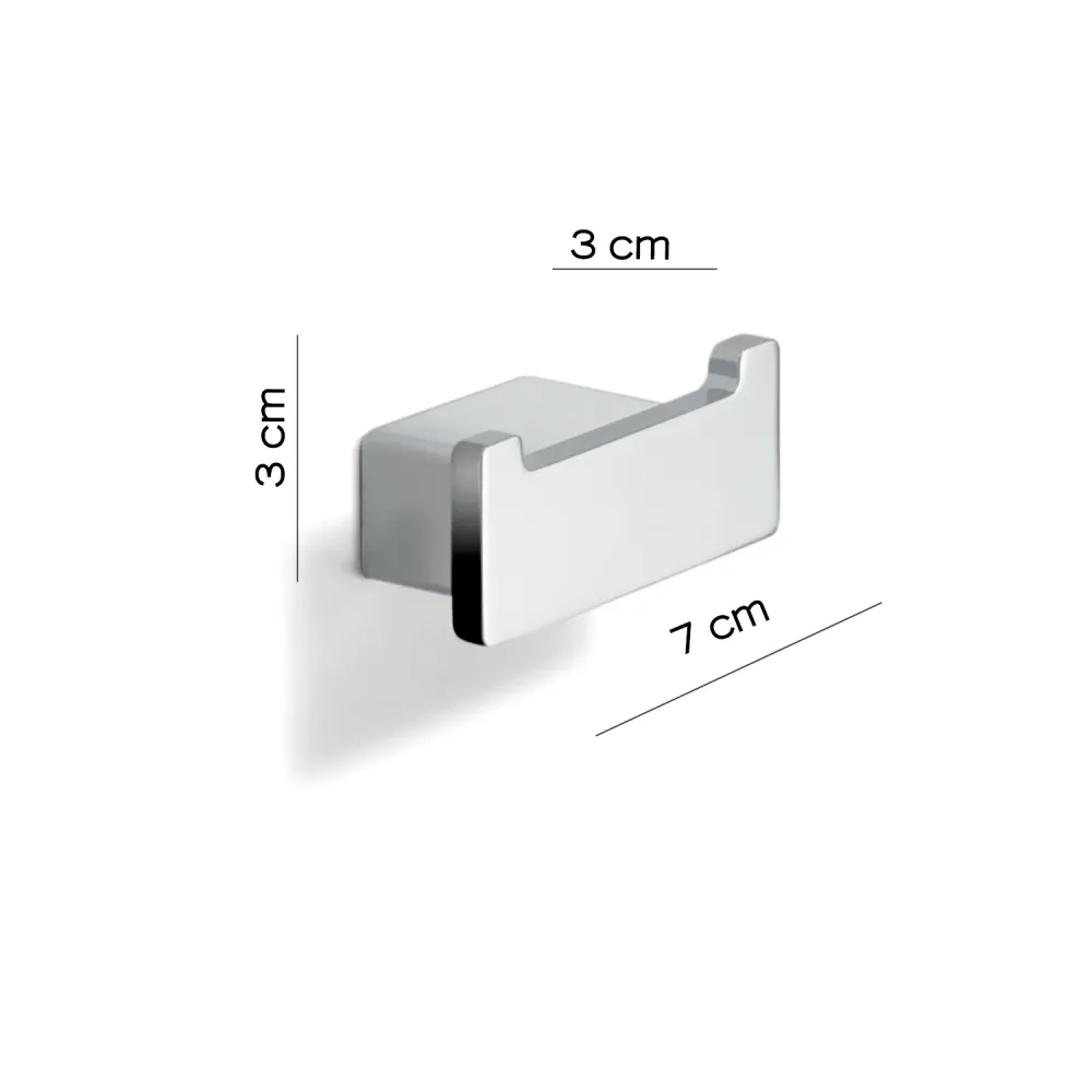 Double wall coat rack Gedy Lounge series - Chrome