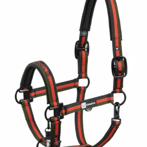 Dynamics AW25 Dubbel Pin Headcollar Black/Check F gegalvaniseerd staal
