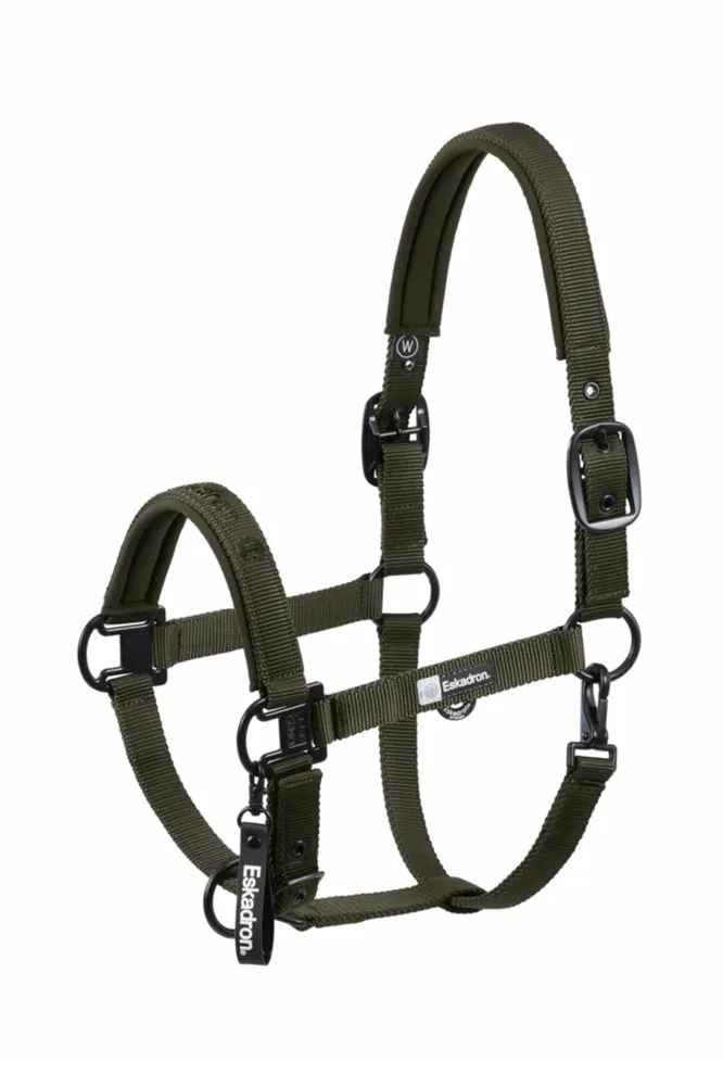 Dynamics AW25 Tweeling Pin Headcollar Olive SHP