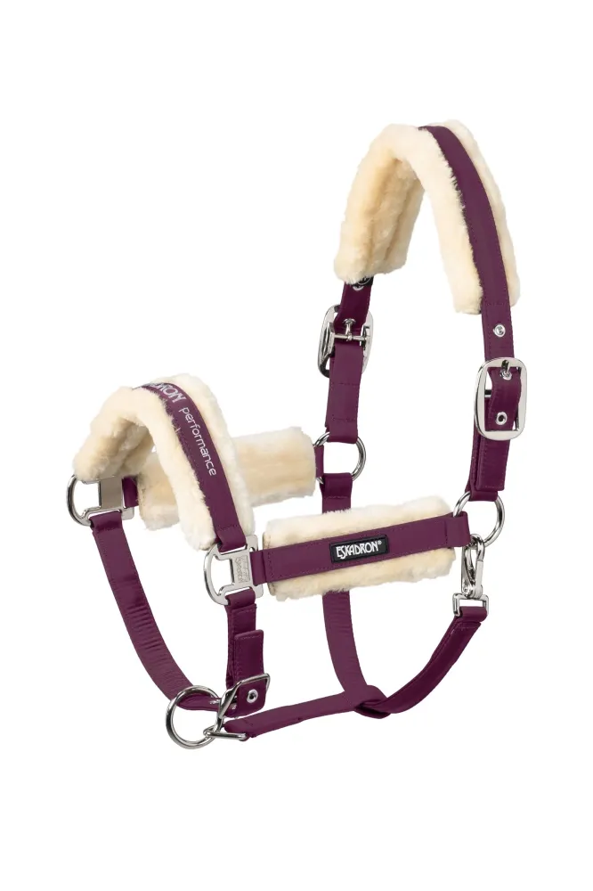Faux Fur Halter Tweemaal Pin Blackberry SHP
