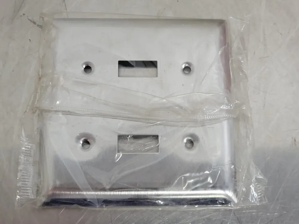 2 Gang Toggle Switch Metalen Wall Plate SL2 (Box 20)