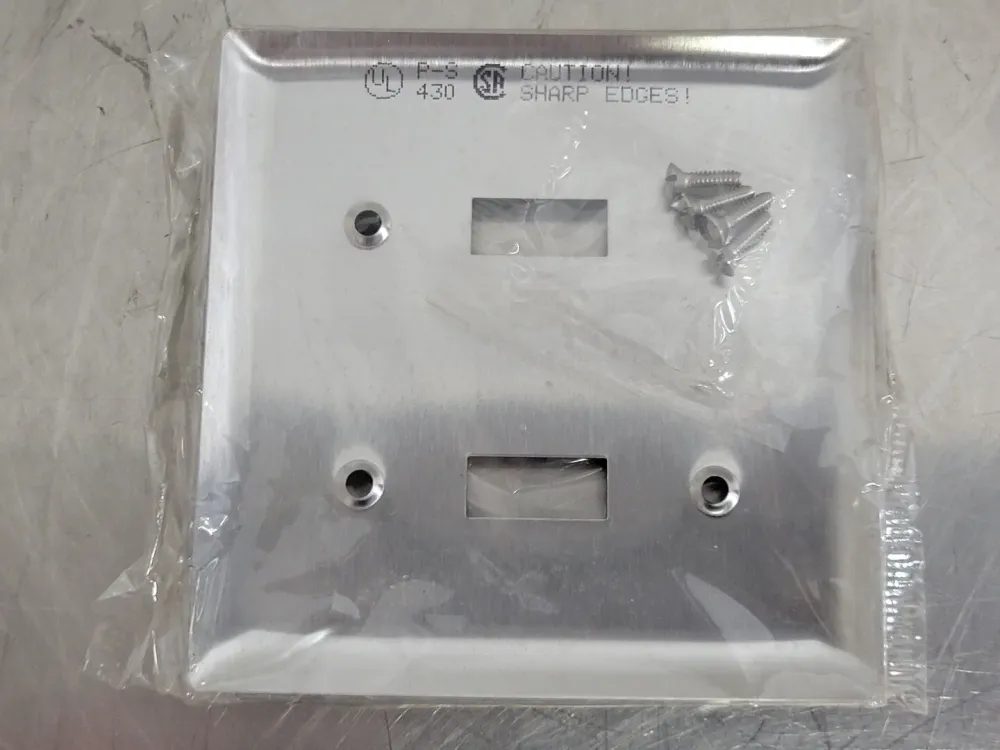 2 Gang Toggle Switch Metalen Wall Plate SL2 (Box 20)