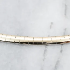 Gasdruk schokdemper Reversible Two-Tone Verguld Omega Chain