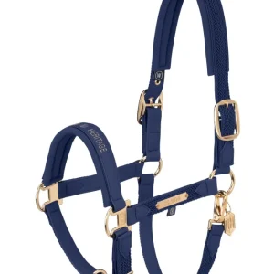 Heritage AW24 Faux Leather Duo Pin Headcollar Softshell True Blue SHP
