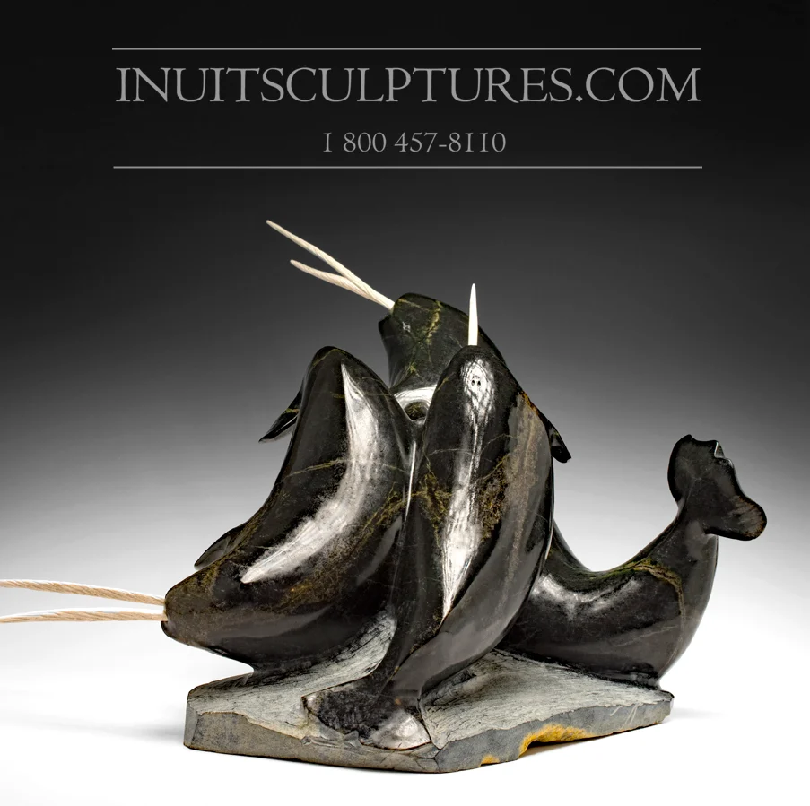 Masterpiece 22" 60 Lbs School Dubbel Tusk Narwhals Jaco Ishulutak