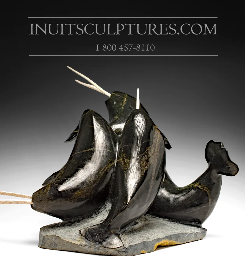Masterpiece 22" 60 Lbs School Dubbel Tusk Narwhals Jaco Ishulutak