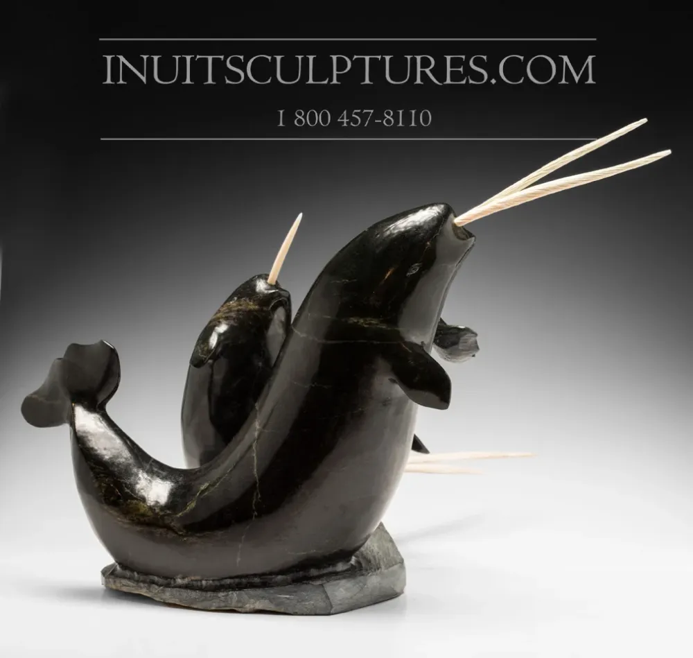 Masterpiece 22" 60 Lbs School Dubbel Tusk Narwhals Jaco Ishulutak