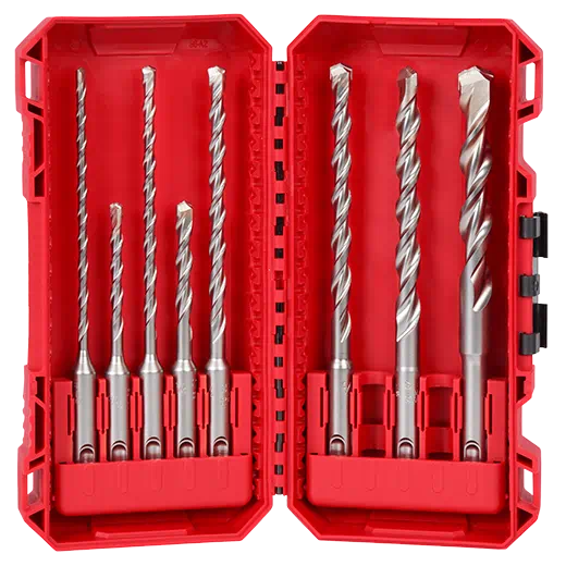 MILWAUKEE 8 PC. SDS PLUS M/2™ 2-Cutter Drill Bit Kit