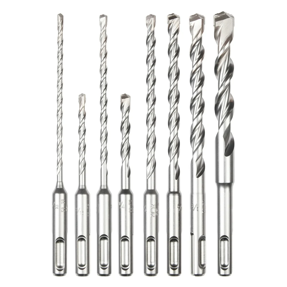 MILWAUKEE 8 PC. SDS PLUS M/2™ 2-Cutter Drill Bit Kit