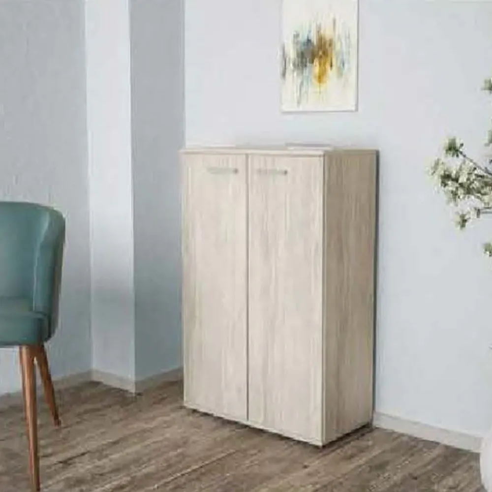 Mobile 2 doors melamine chipboard panel - Sneeuwwit veined