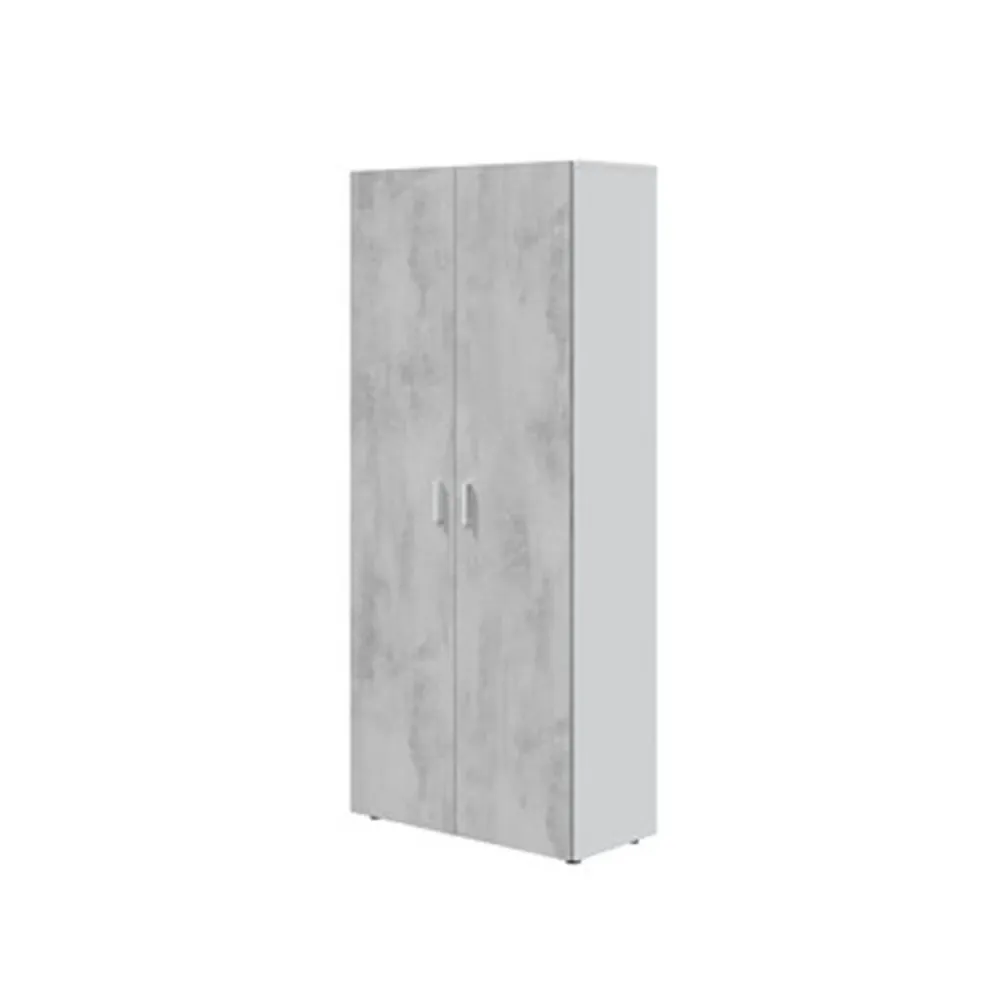 Mobile multipurpose 2 verwijderbaar and adjustable shelves and 1 fixed - Cement White