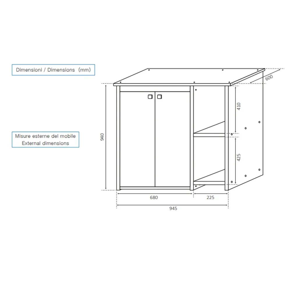 Mobile PVC washing machine cover doors and two shelves