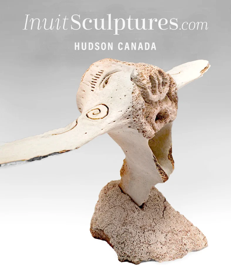 OEM Kwaliteit 9" Shaman Master Carver Manansie Akpaliapik *Between Two Worlds*