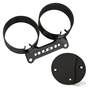 Ophangingsarm Soporte De Montaje De Doble Indicador Negro Para Harley-Davidson XL/FXR95-05