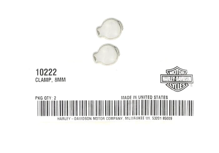 Paquete De 2 Abrazaderas Para Manguera De Combustible Harley-Davidson 10222 De 8 Mm