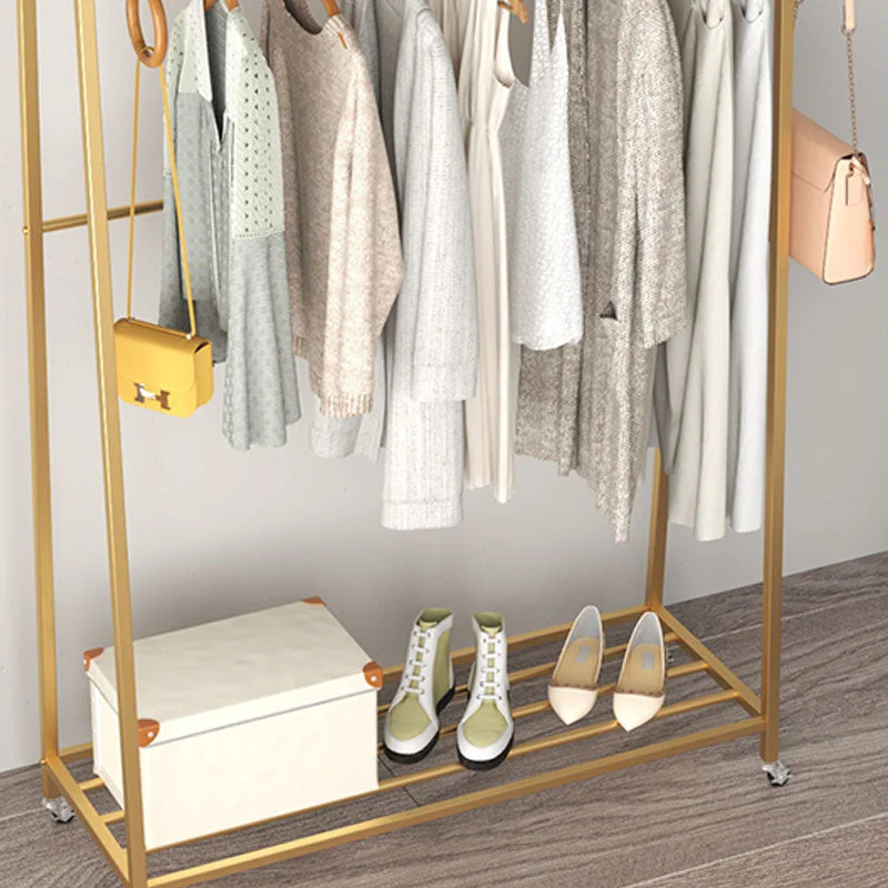 Professionele Klasse Modern Style Coat Rack Tweevoudig Shelves Free Standing Hooks Design Coat Rack 24l