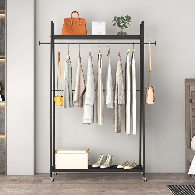 Professionele Klasse Modern Style Coat Rack Tweevoudig Shelves Free Standing Hooks Design Coat Rack 24l