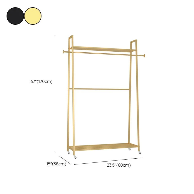Professionele Klasse Modern Style Coat Rack Tweevoudig Shelves Free Standing Hooks Design Coat Rack 24l