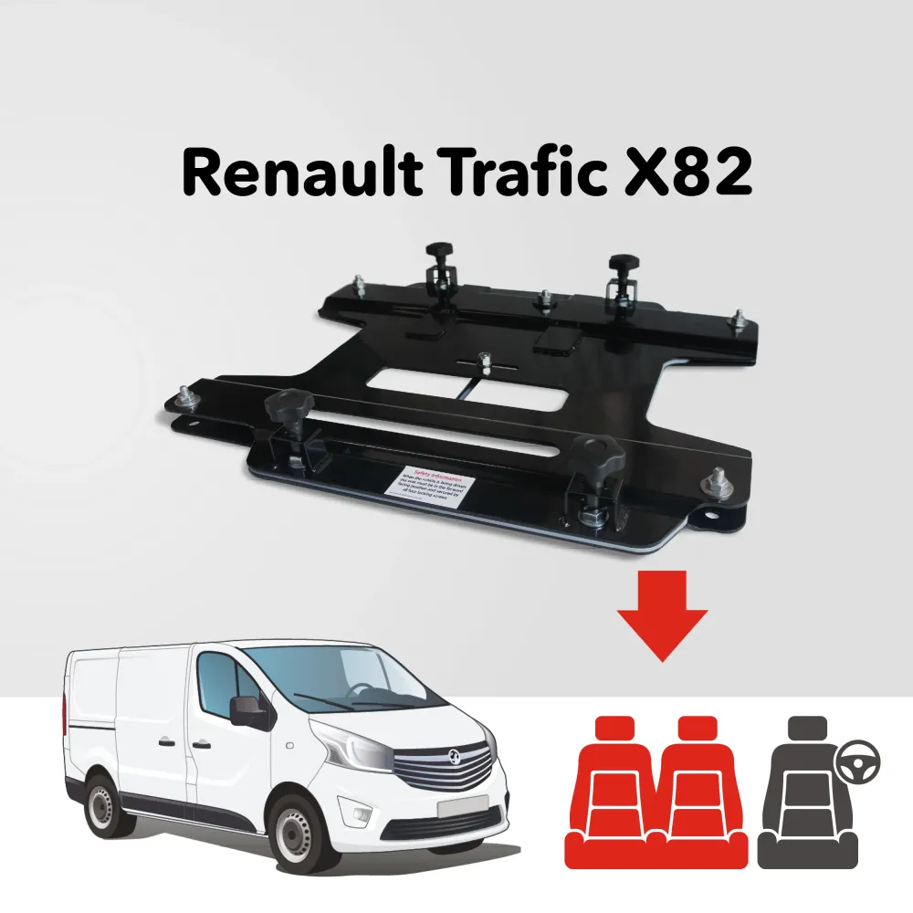 Renault Trafic 3rd Gen X82 (2014 - present) Kiravans Duo Passenger Seat Swivel