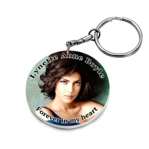 Round Double Sided Loving Memory Keychain