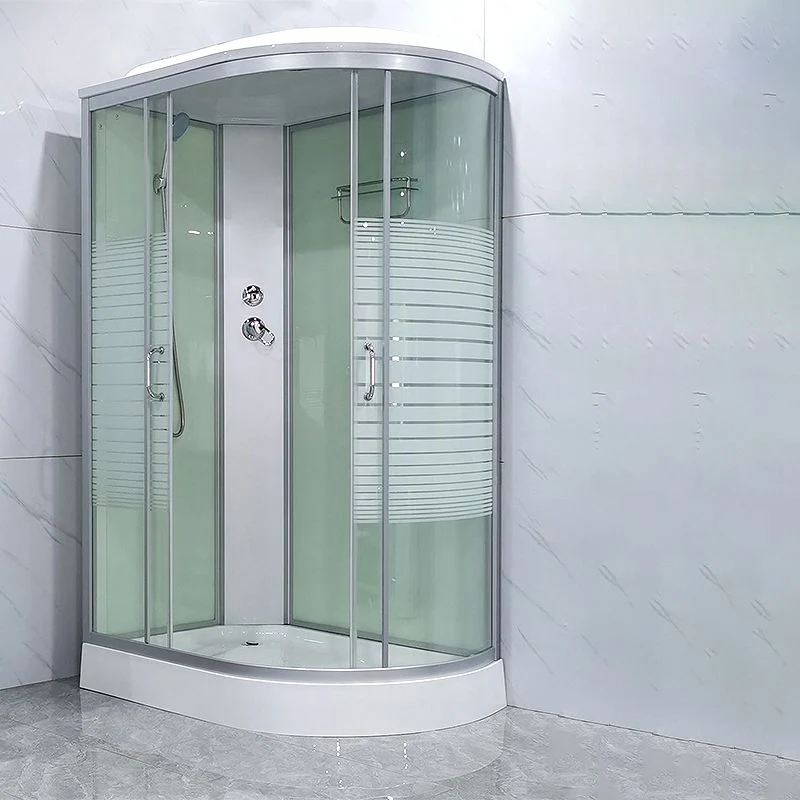 Round Shower Stall Tweevoudig Sliding Shower Stall Base Kit 43l