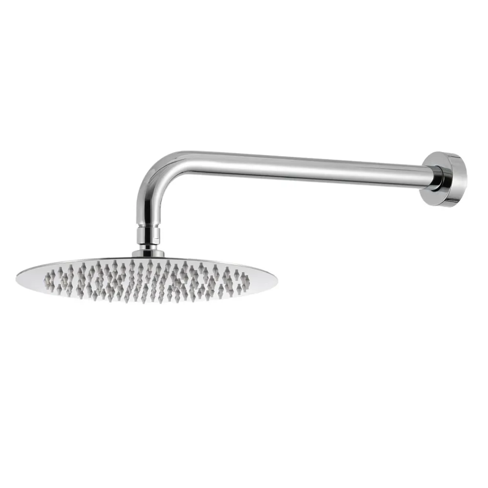 Shower kit two-way built- and 200mm round chrome-plated messing showerhead Hopper voor verlaagde auto's
