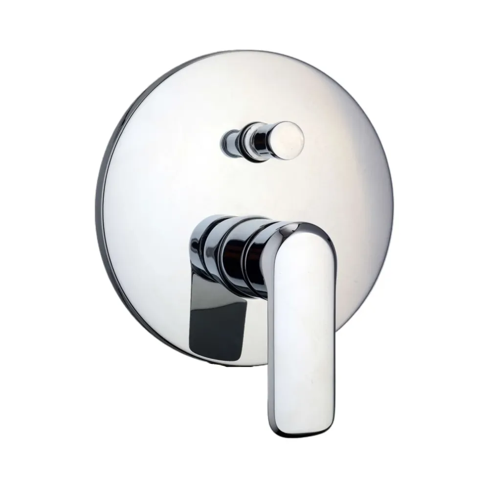 Shower kit two-way built- and 200mm round chrome-plated messing showerhead Hopper voor verlaagde auto's