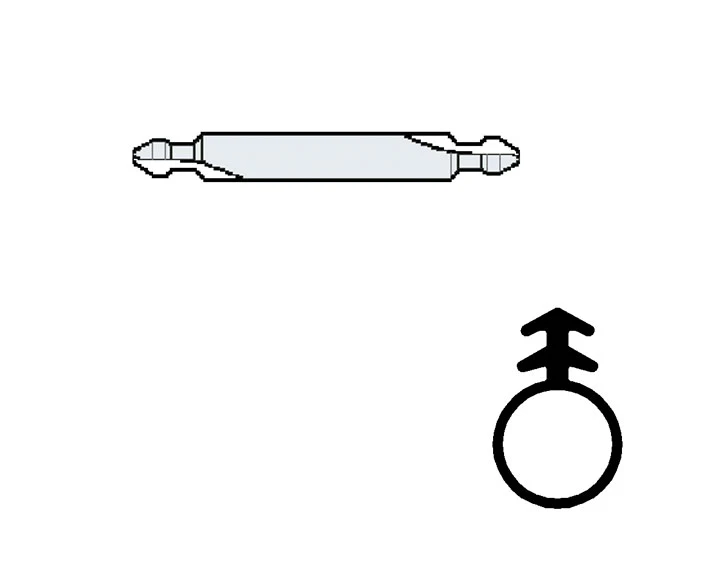 Stabilisatorstang CARBIDE ANCHOR BIT DUO SIDE)