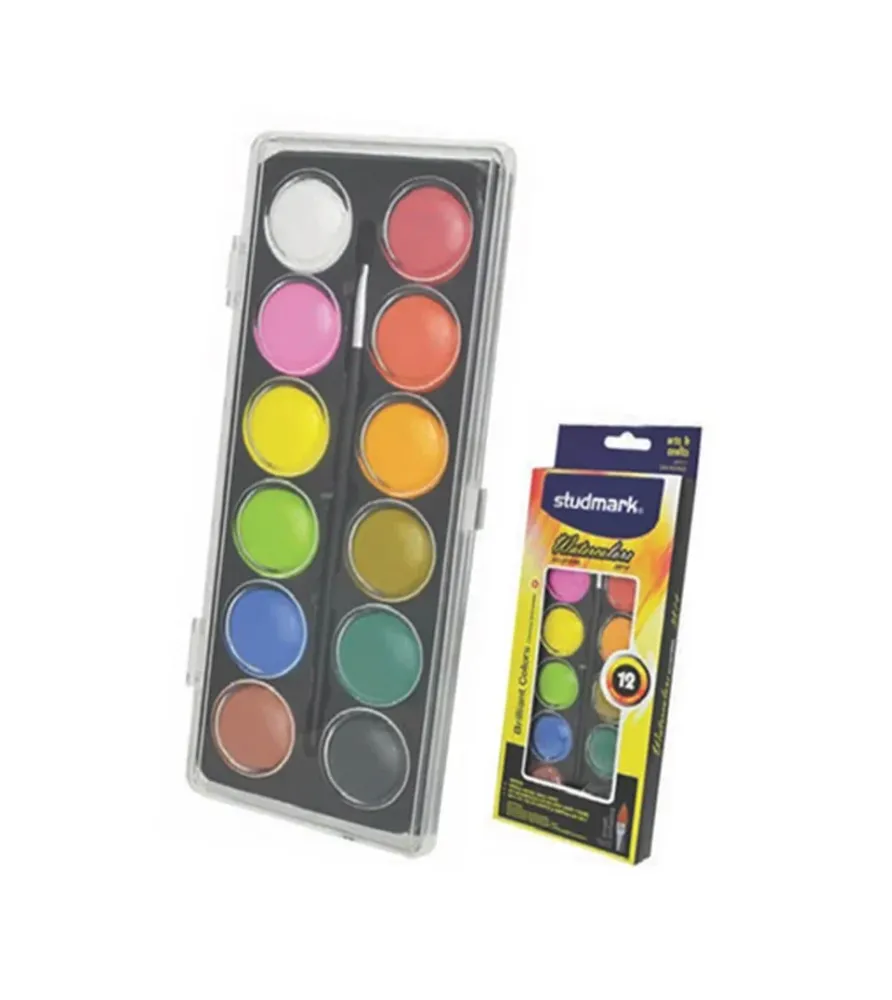 Studmark - Set de Acuarelas - 12 colores met Garantie