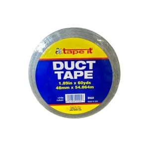 Tape-It® 2" x 60 Yards Duct Tape - Platinagrijs