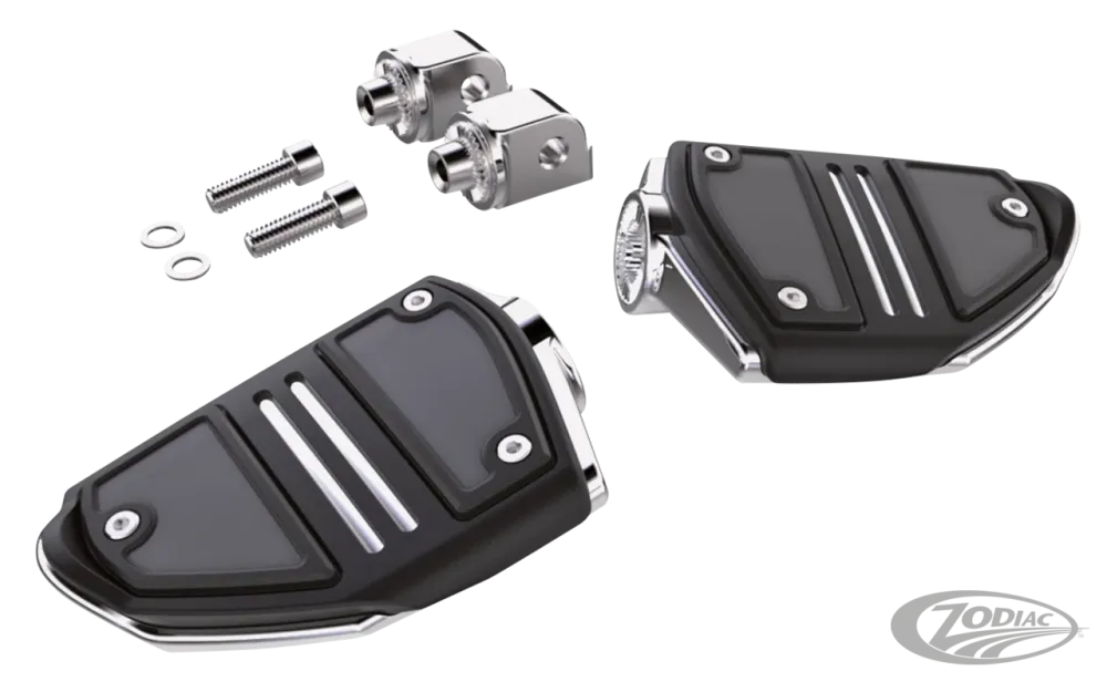 Twin Rail passenger footpegs ST18-up Chr Harley-Davidson - Directe Montage