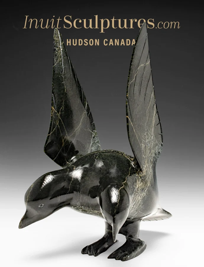 11" Two Headed Bird Ning Ashoona *Shadows*
