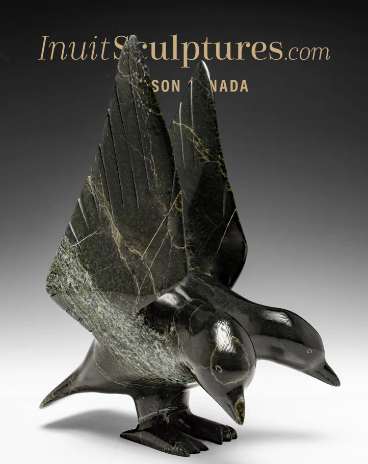 11" Two Headed Bird Ning Ashoona *Shadows*