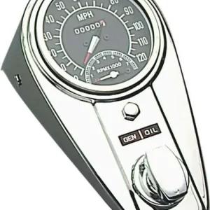 Two Light Dash & Mounting Kit Verchroomd Harley-Davidson