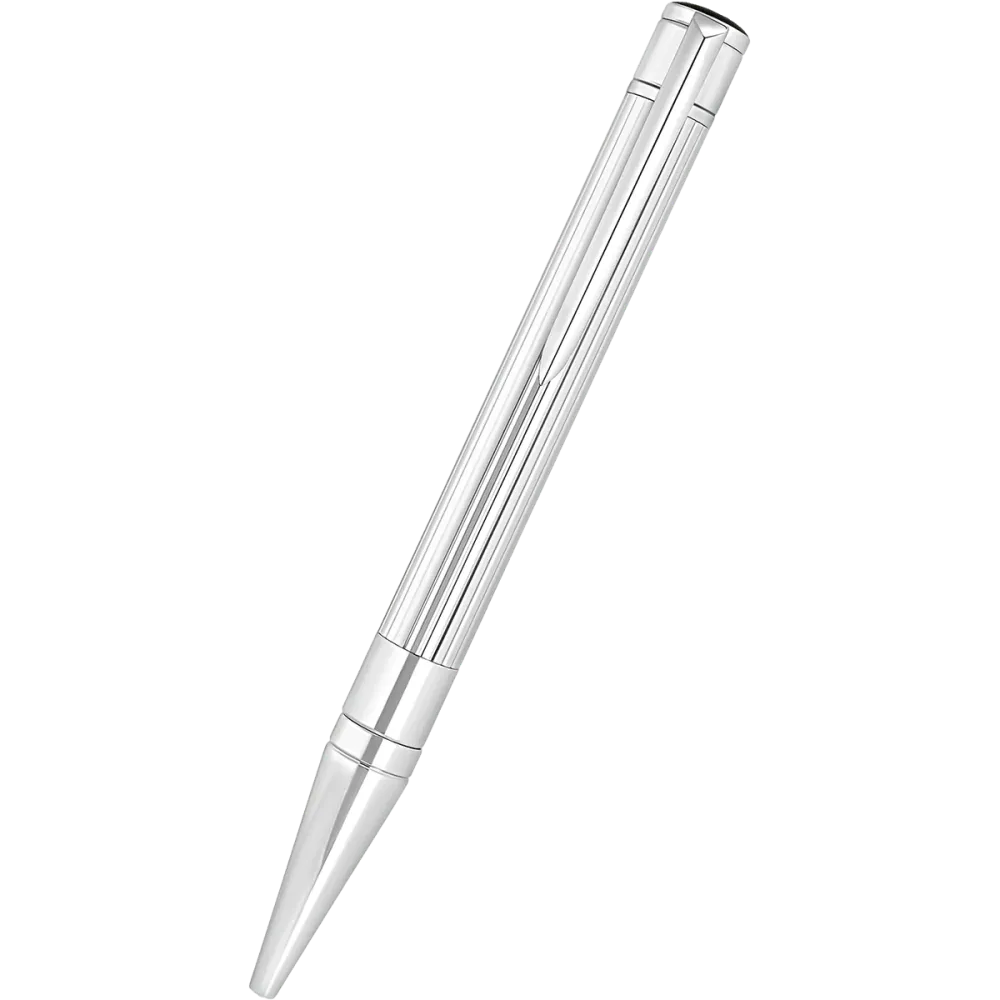 Veerpootlager S T Dupont D-Initial Ballpoint Pen - Duo Tone - Chroom Trim